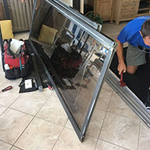 sliding glass door frame repair East San Gabriel